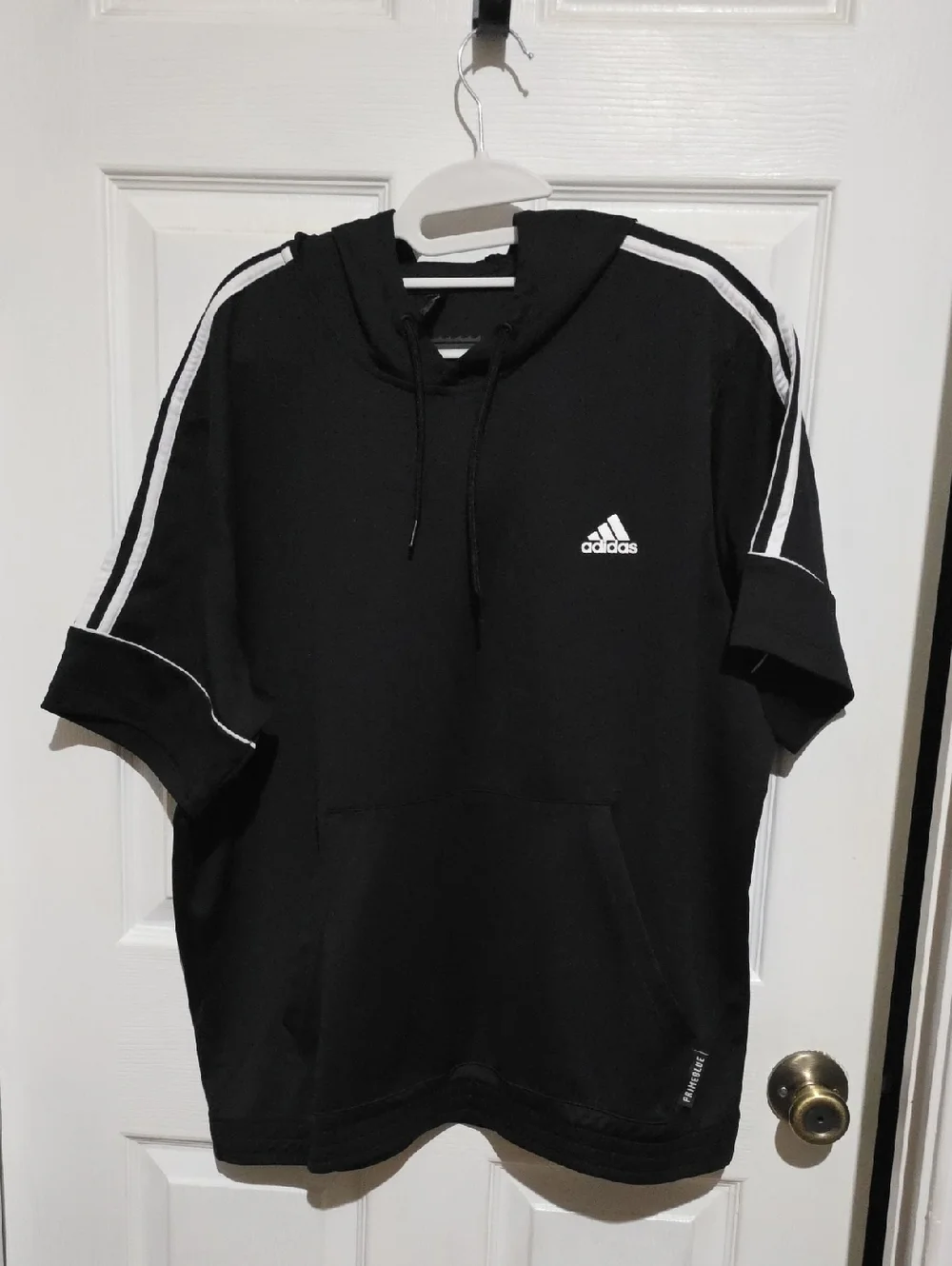 Adidas Men's Primeblue Shirt Sleeves Activewear Training‎ Hoodie.